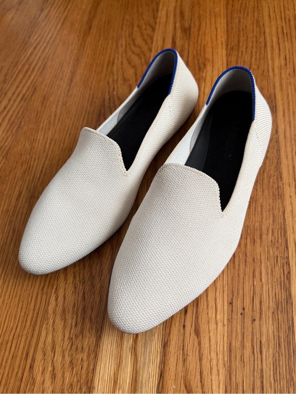 Rothy’s almond loafer flats cream shoes W8